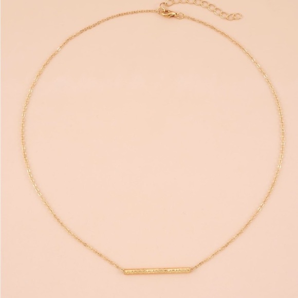 Balance Bar Necklace. Geometric - Picture 3 of 4